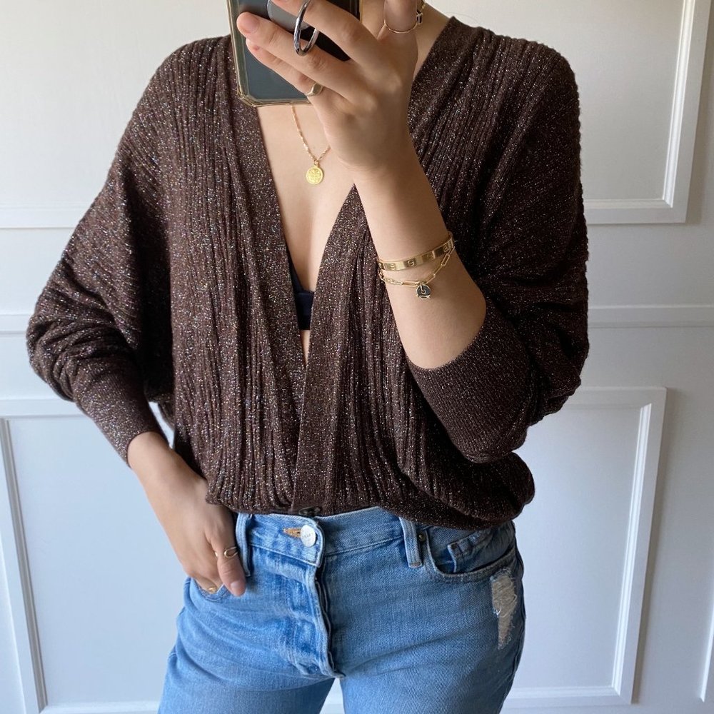 Zara Sparkle Cardigan Size Small - Picture 2 of 9